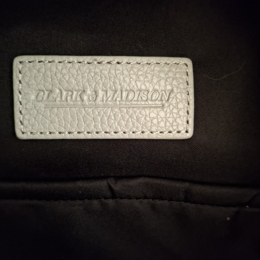Grey Leather Backpack - Picture 5 of 6